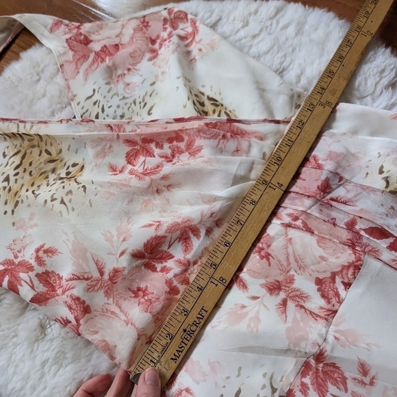 August SILK y2k animal and floral print midi dress 10 - Picture 9 of 15